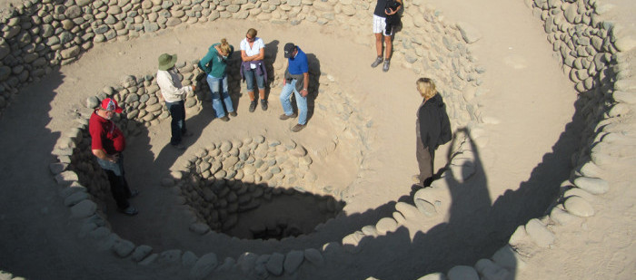 Das Bild zeigt das Nazca Bewässerungssystem