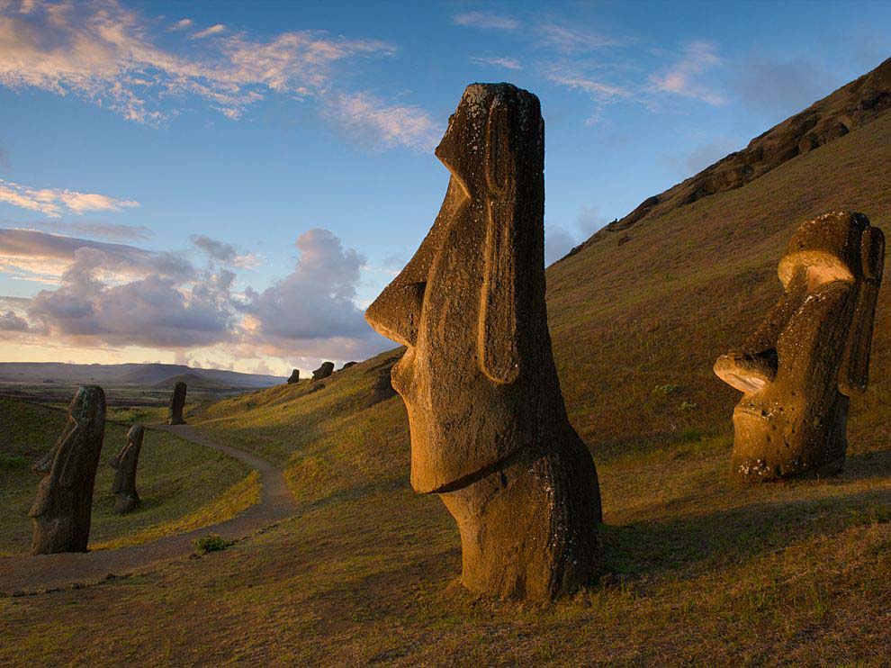 Moai Statur auf der Osterinsel